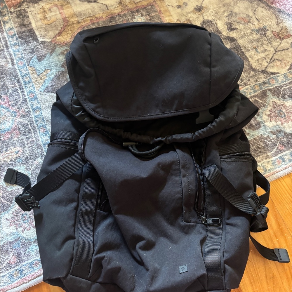 Lululemon Athletica Black Backpack with Durable Design